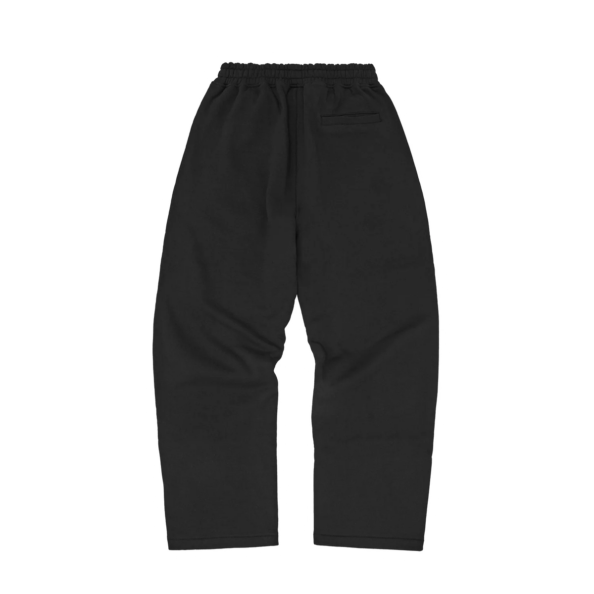 ISLAND PUFF PRINT OPEN HEM SWEATPANT [BLACK]